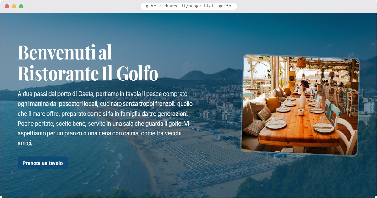 Anteprima del sito demo Ristorante & Guest House Il Golfo